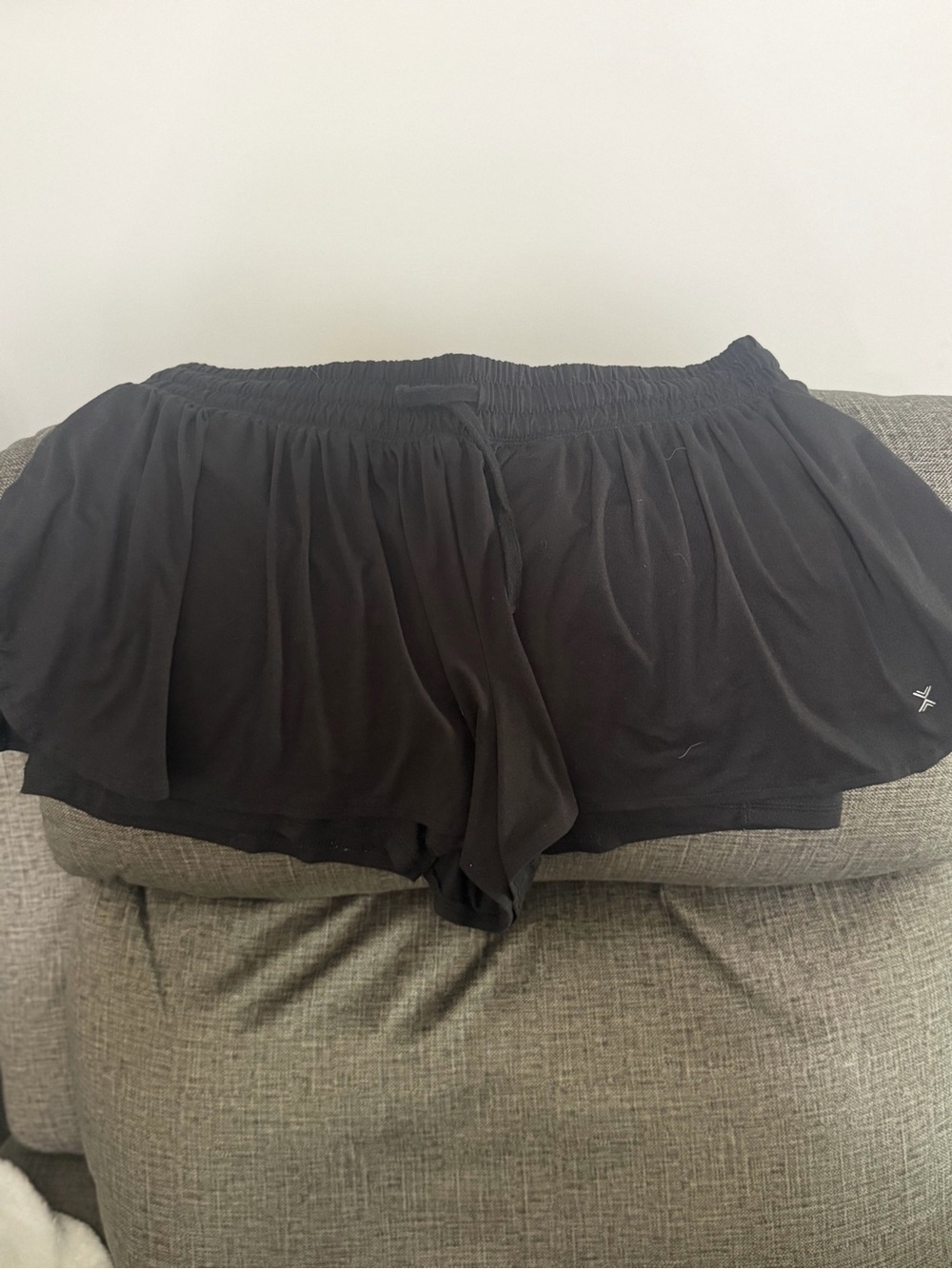 Xersion Black Women's Layered Running Shorts